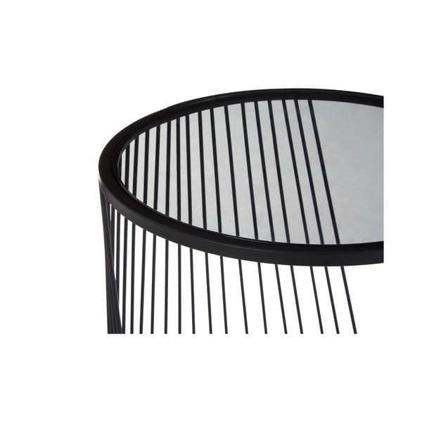 Okrogle stranske mizice s stekleno mizno ploščo v kompletu 2 ks Trento – Premier Housewares-image-4