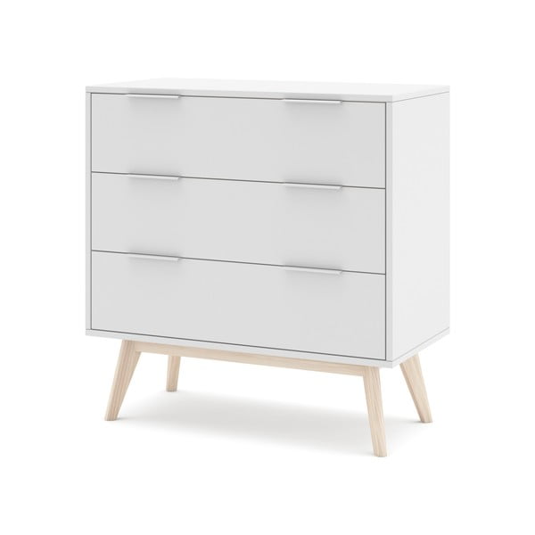 Bela nizka komoda 80x83 cm Campus – Marckeric-image-3