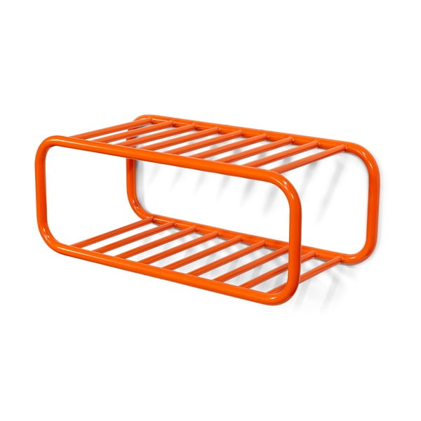Oranžna kovinska stenska omarica za čevlje 72x28x35 cm Retro – Spinder Design
