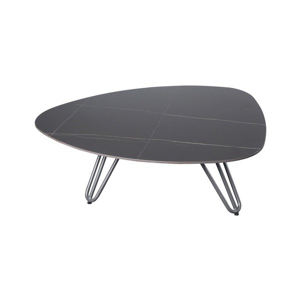 Vrtna mizica s kamnito mizno ploščo 88x110 cm Alina – Garden Pleasure