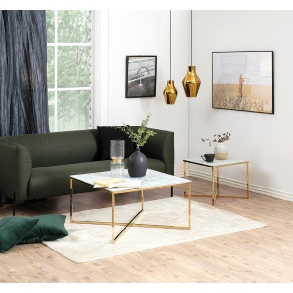 Bela mizica 80x80 cm Alisma - Actona-image-1