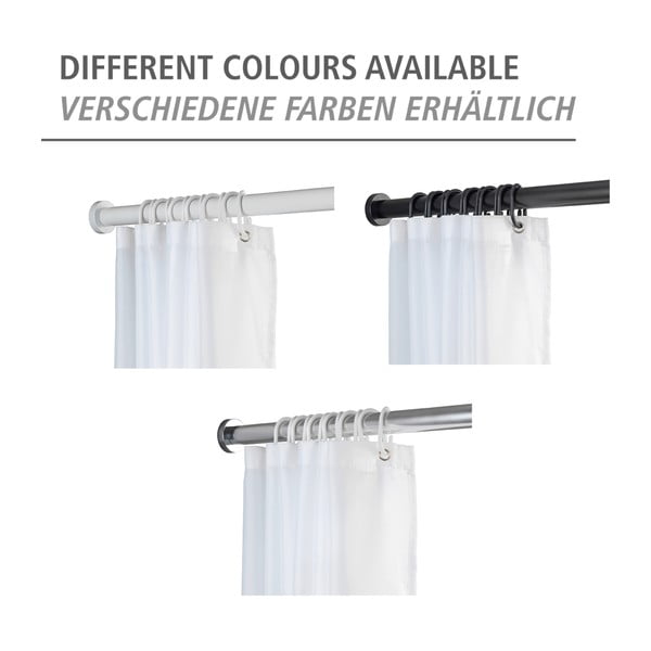 Črna teleskopska kopalniška palica Wenko Luz, dolžina 70-115 cm-image-4