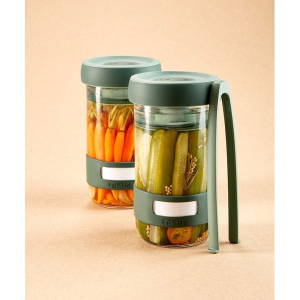 Komplet za fermentiranje 2 ks 700 ml Pickles – Lékué-image-1
