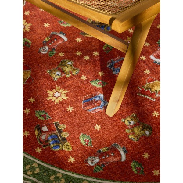Rdeča/zelena okrogla preproga z božičnim motivom ø 200 cm Toy's Delight Nostalgic Noel Red Green – Villeroy&Boch-image-2