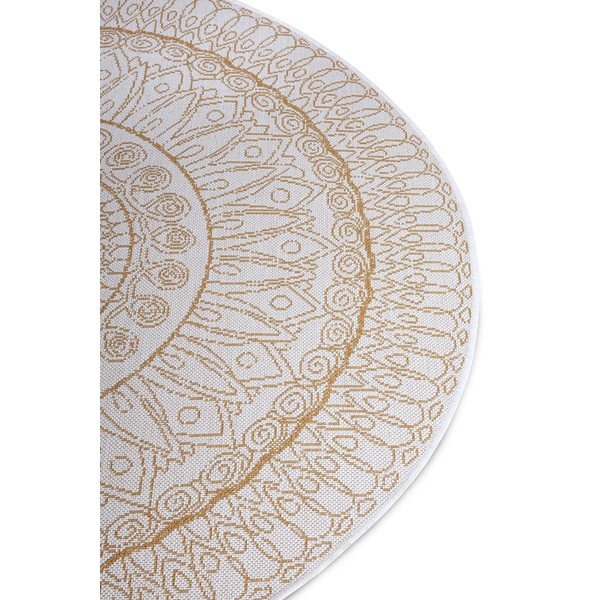 Kremno bela okrogla preproga ø 120 cm Spirit – Hanse Home-image-4