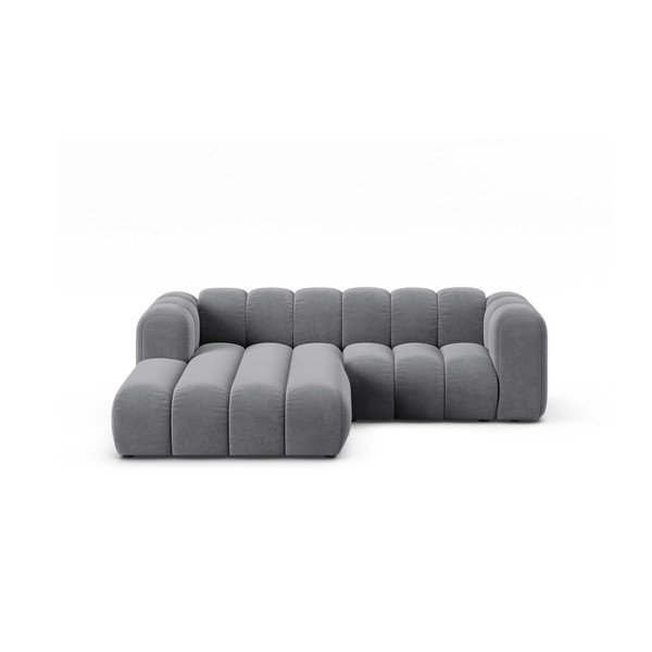 Svetlo siva kotna sedežna garnitura (levi kot) Lupine – Micadoni Home