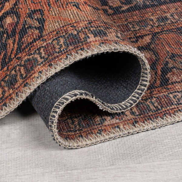 Bordo rdeča pralna preproga 152x230 cm Nico Global – Flair Rugs-image-2