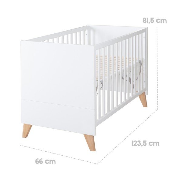 Bela otroška posteljica 60x120 cm Léon – Roba-image-2