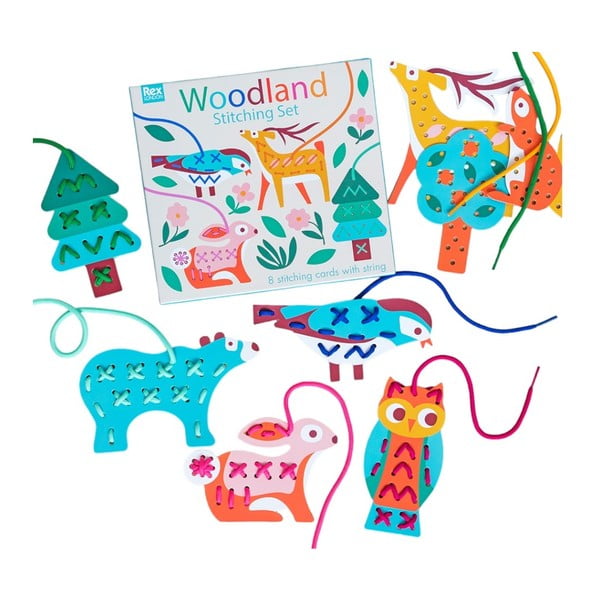 Komplet za ustvarjanje Stitching set Woodland – Rex London
