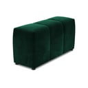 Zeleni žametni naslon za roke za modularni kavč Rome Velvet - Cosmopolitan Design 