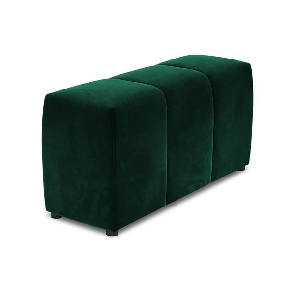 Zeleni žametni naslon za roke za modularni kavč Rome Velvet - Cosmopolitan Design 