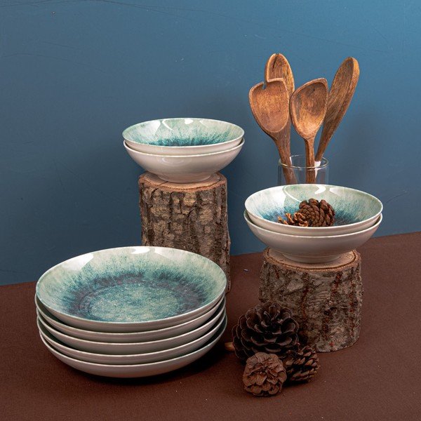 Jedilni set iz porcelana 18 kos Forest - Güral Porselen-image-1