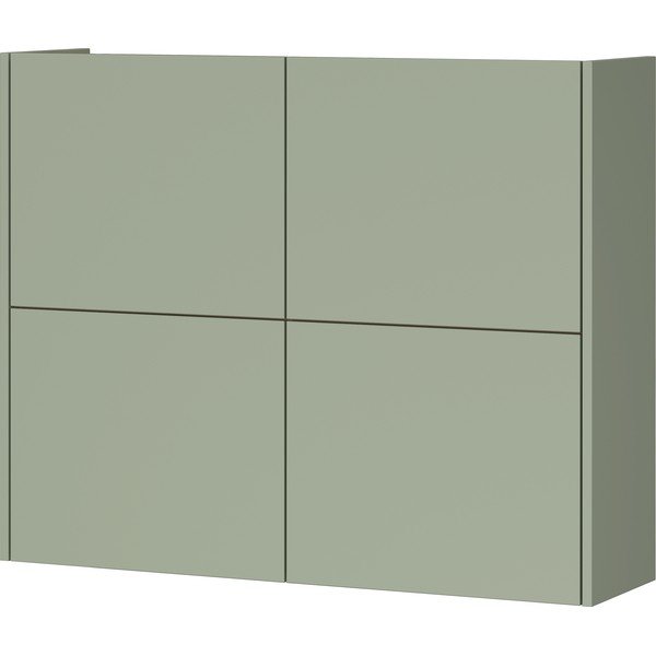 Prašno zelena stenska omarica v mat dekorju 97x79x27 cm Binetto – Germania