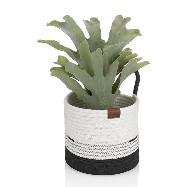 Belo-črna košara za shranjevanje Kela Hedda, ø 20 cm-image-1