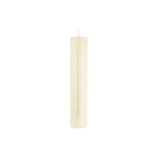 Krem bela adventna sveča s številkami Unipar, čas gorenja 70 h