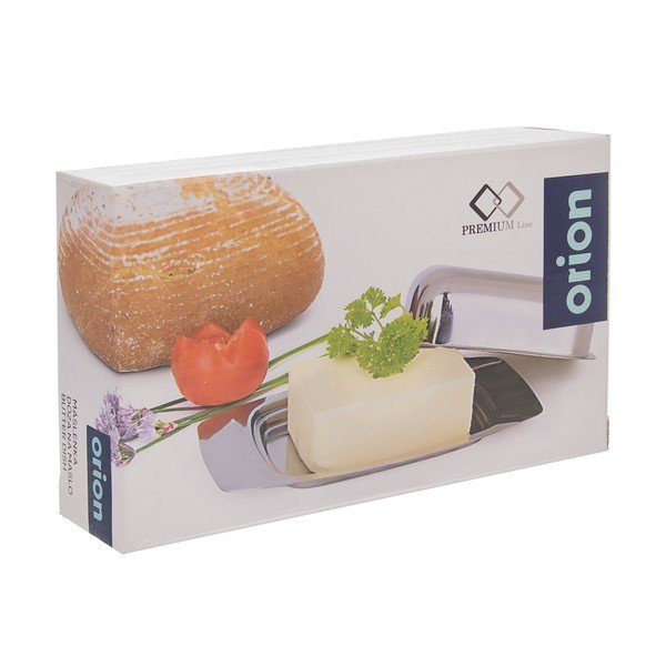 Posoda za maslo iz nerjavečega jekla v srebrni barvi – Orion-image-3