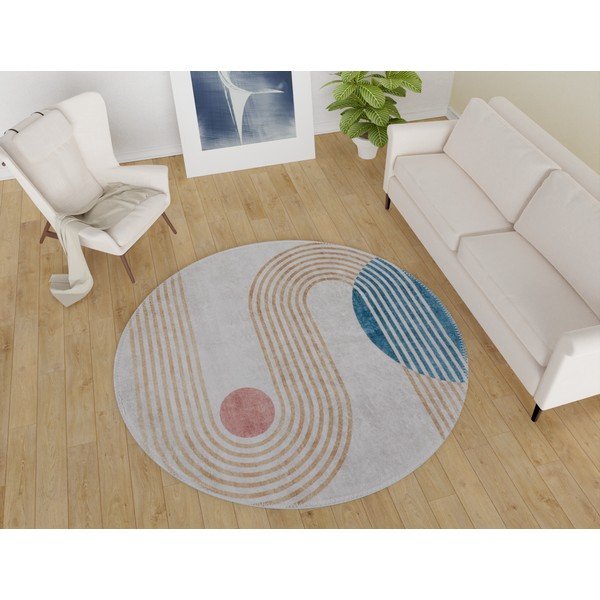 Pralna okrogla preproga ø 120 cm Yuvarlak – Vitaus-image-1