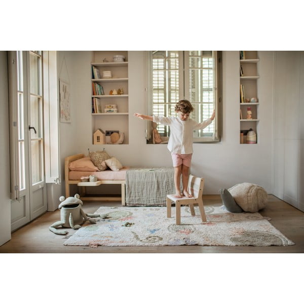 Svetlo zelena tekstilna otroška škatla za shranjevanje ø 23x35 cm Fred the Frog – Lorena Canals-image-3