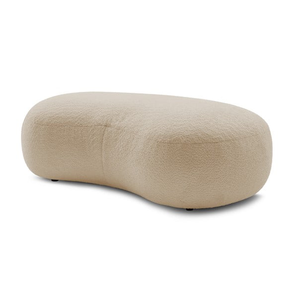 Bež podstavek za noge iz tkanine bouclé Saint-Germain - Bobochic Paris-image-3