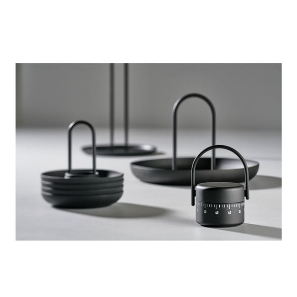 Črni analogni kuhinjski časovnik Zone Singles-image-1