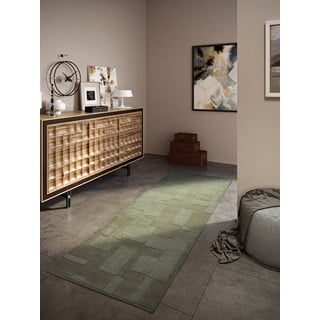 Zelen ročno tkan volnen tekač 80x250 cm Wilhelmine – Villeroy&Boch