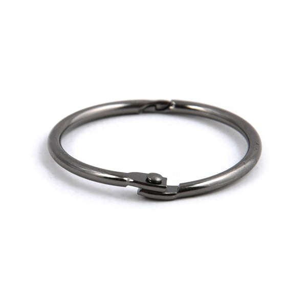 Mat črni obročki za tuš zavese v kompletu 12 ks Ringo Small – Spirella-image-4