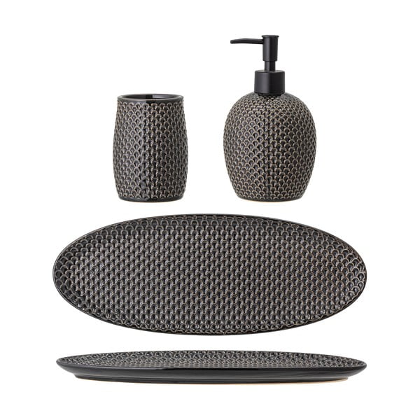 Siv lončen komplet pripomočkov za kopalnico Hrin – Bloomingville-image-4