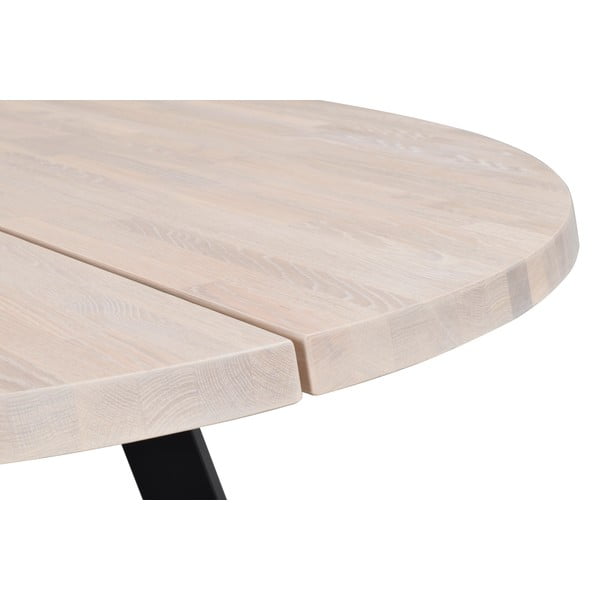 Okrogla jedilna miza iz beljenega hrasta Rowico Freddie, ø 160 cm-image-3