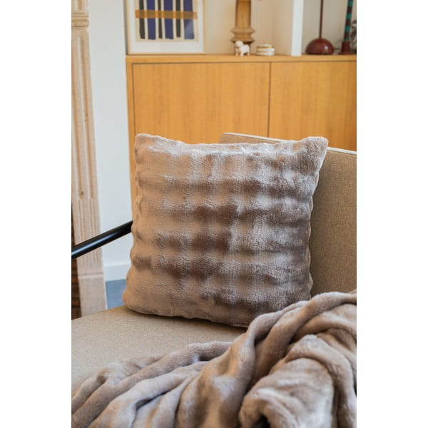 Sivorjava odeja iz mikropliša 150x200 cm Wave – Tiseco Home Studio-image-1