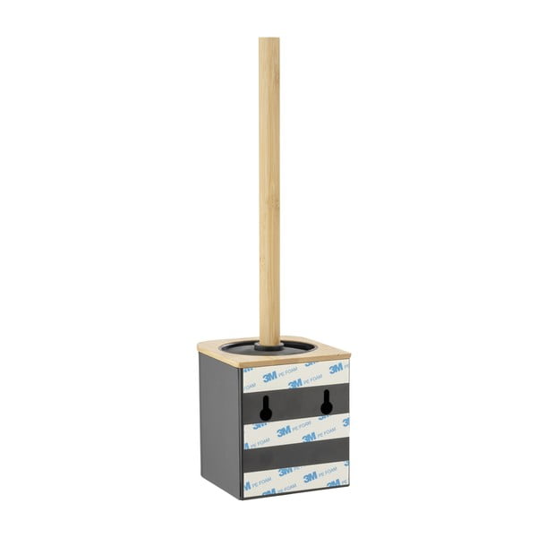 Črna bambusova WC ščetka z namestitvijo brez vrtanja Bambusa – Wenko-image-2