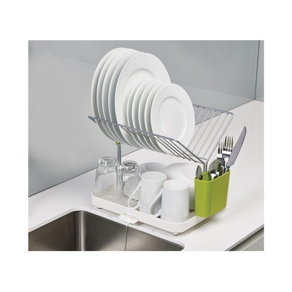 Zeleno-bel odcejalnik za posodo Joseph Joseph Y-Rack-image-3