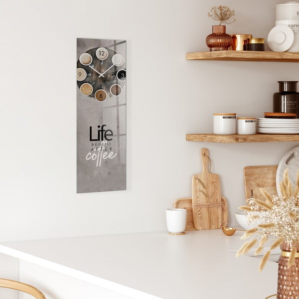 Stenska ura Styler Glassclock Coffee Love, 20 x 60 cm-image-1