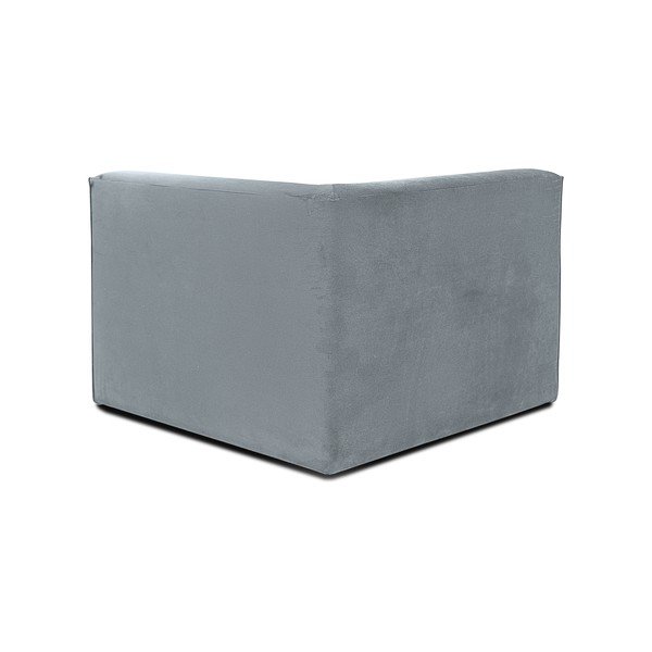 Siv modul za sedežno garnituro iz rebrastega žameta (s kotom po izbiri) Sting – Scandic-image-2