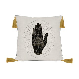 Črno-bež okrasna blazina Madre Selva Hand, 45 x 45 cm