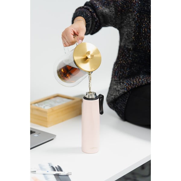 Rožnata termoska 500 ml Fuori – Vialli Design-image-2