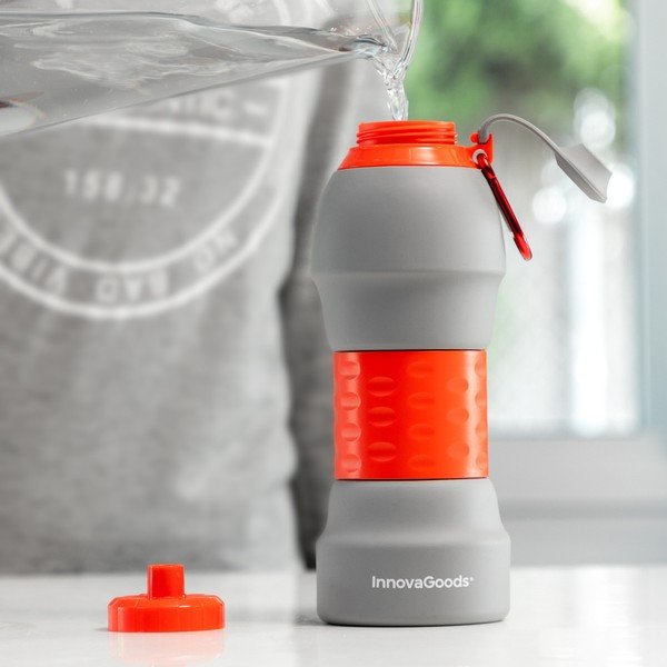 InnovaGoods zložljiva silikonska steklenička, 580 ml-image-1