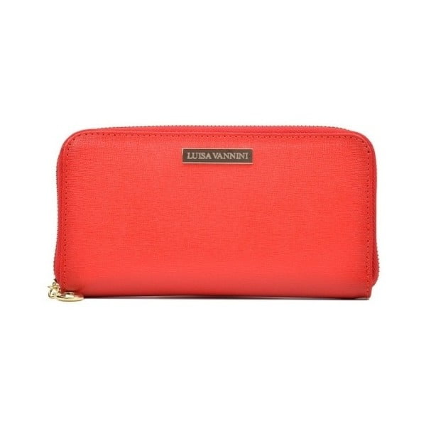 Rdeča usnjena denarnica Luisa Vannini Milia