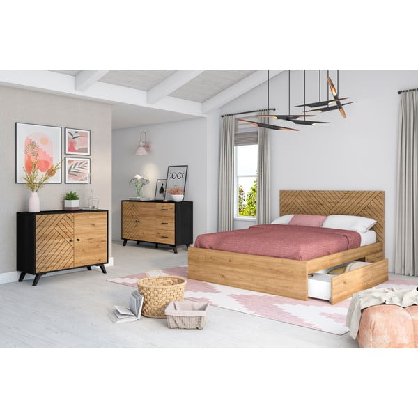 Bel/naraven predal za pod posteljo Zebra – Marckeric-image-1