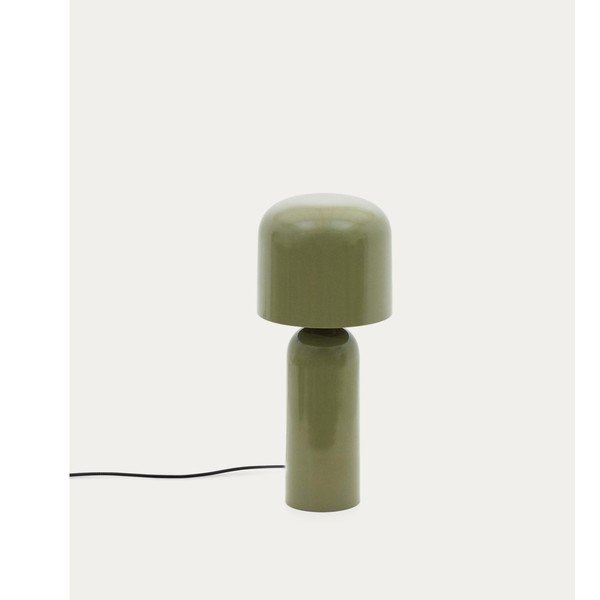 Zelena kovinska namizna svetilka (višina 38 cm) Monze – Kave Home-image-4