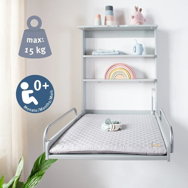 Zeleno-siva stenska previjalna miza Roba style - Roba-image-1