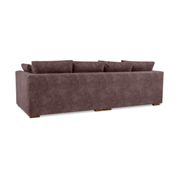 Temno rjava sedežna garnitura 266 cm Comfy – Scandic-image-3