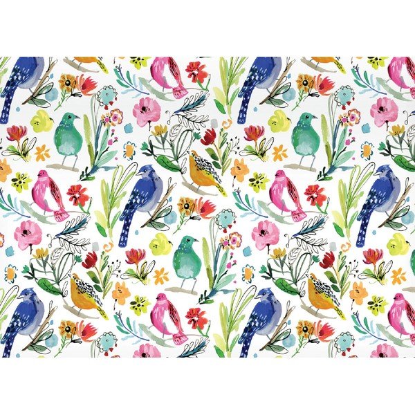 Darilni papir v kompletu 5 ks 69,5x48,5 cm Blue Bird Life – Roger la Borde-image-1