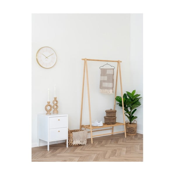 Svetlo rjava odeja iz recikliranega bombaža 130x180 cm Adana – House Nordic-image-1