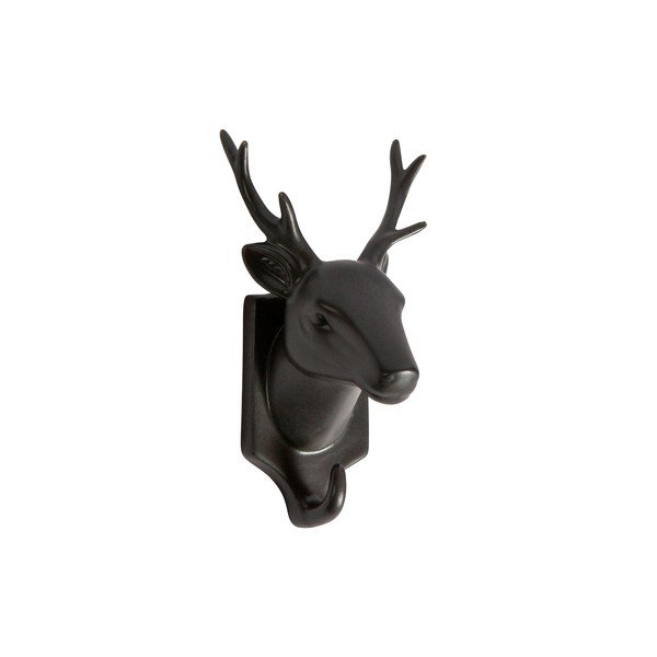 Črna porcelanasta viseča dekoracija WOOOD Nona Deer-image-1