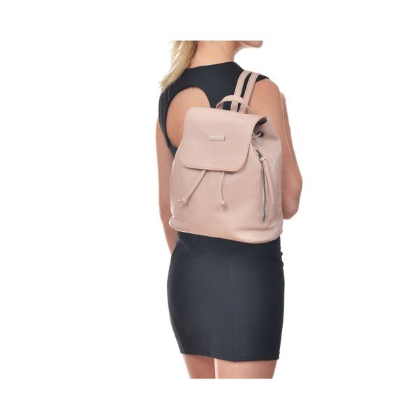 Prašno roza usnjen nahrbtnik Renata Corsi Elda-image-1