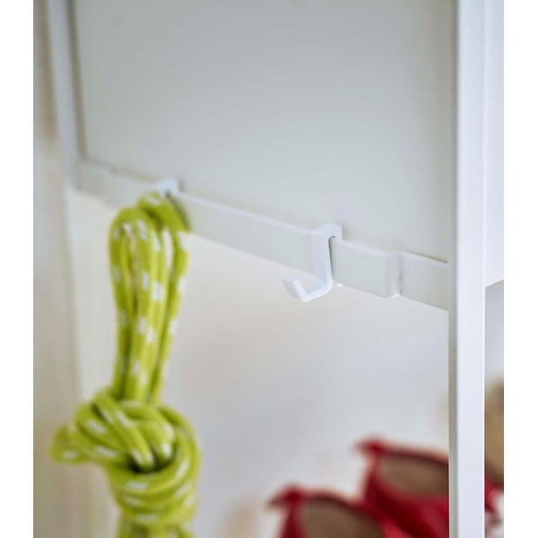 Bela kovinska omara za otroške čevlje 74,5x74,5x22 cm Tower – YAMAZAKI-image-2