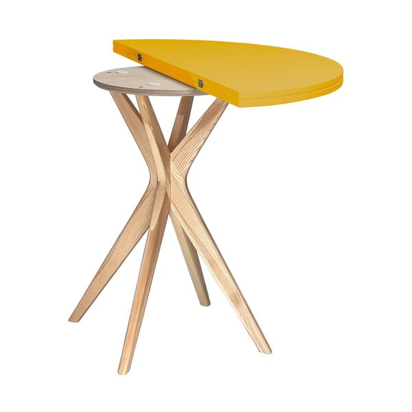 Okrogla raztegljiva jedilna miza 45x90 cm Jubi – Ragaba-image-3