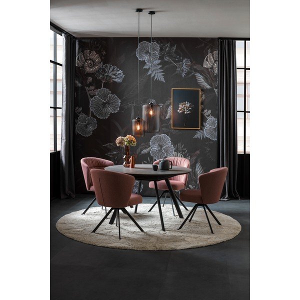 Črna viseča svetilka s kovinskim senčilom ø 25 cm Cage – Fischer & Honsel-image-3