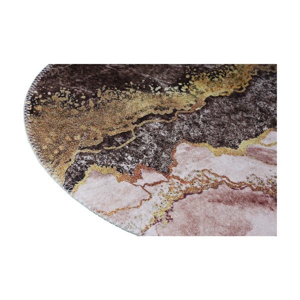 Rjava/zlata pralna preproga 120x180 cm – Vitaus-image-2