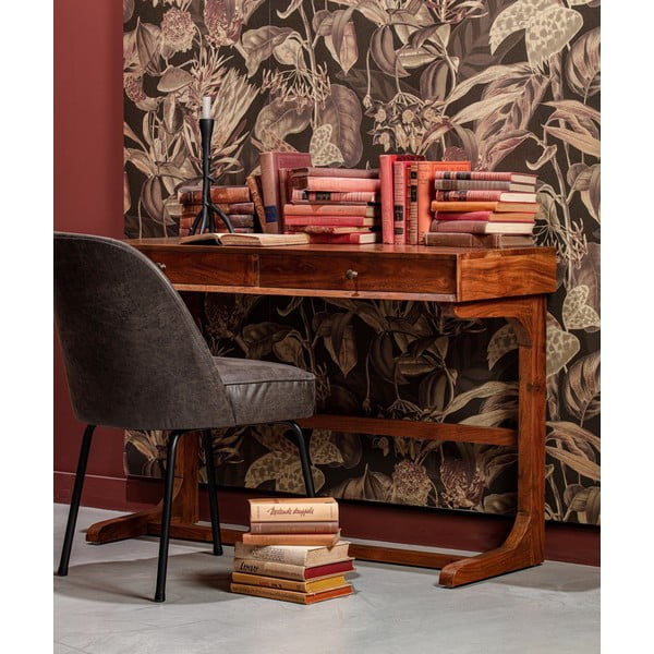 Črni usnjeni jedilni stoli v kompletu 2 ks Vogue – WOOOD-image-1